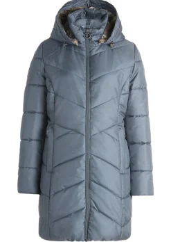 Veste longue avec fermeture par zip va-et-vient