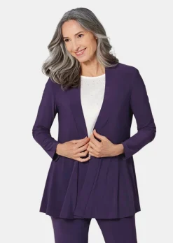 Veste longue en jersey