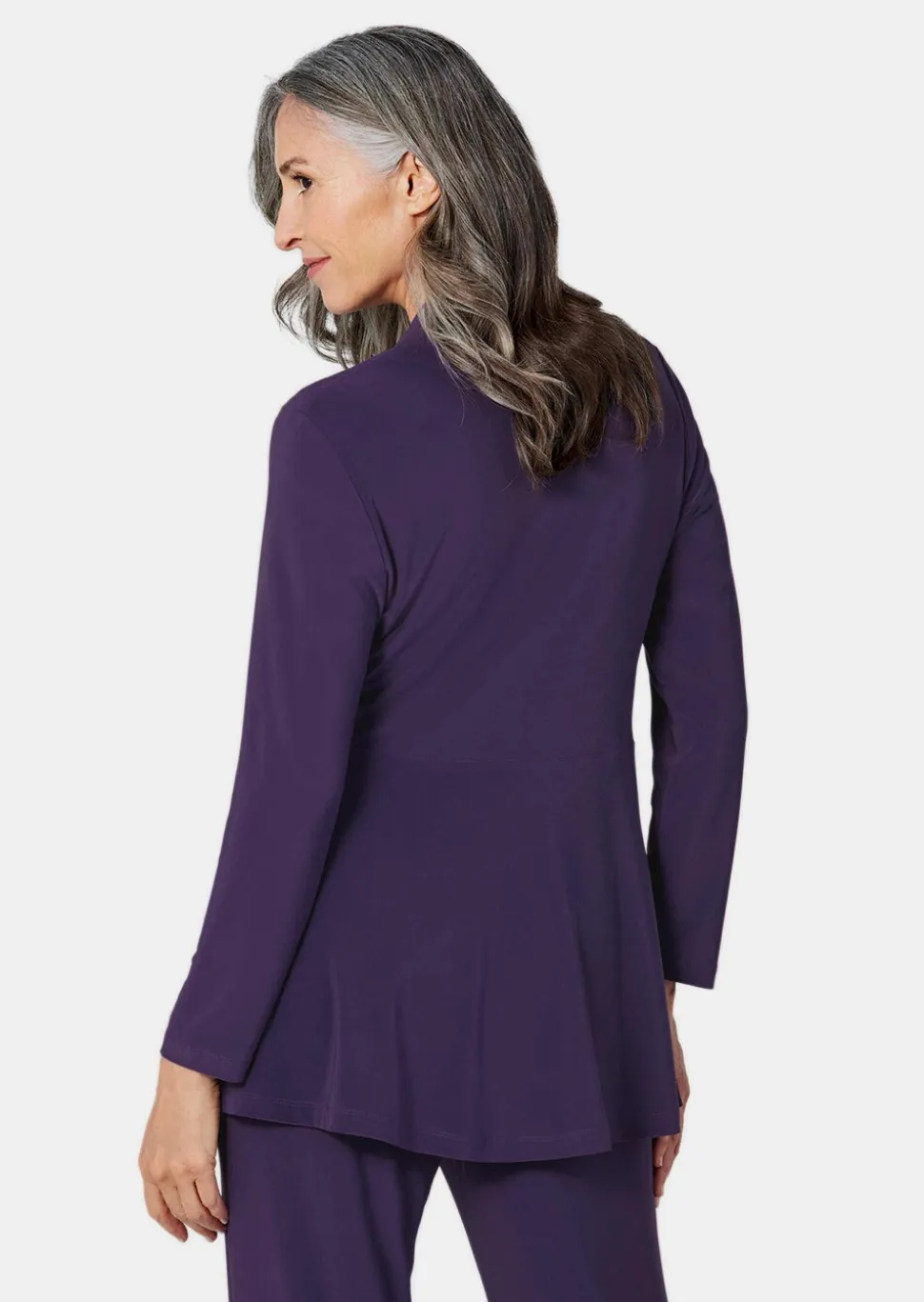 Veste longue en jersey