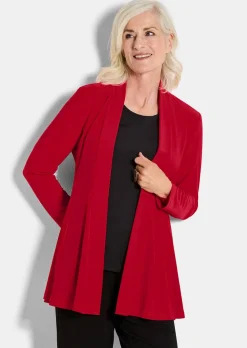 Veste longue en jersey