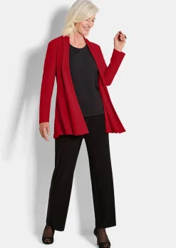 Veste longue en jersey