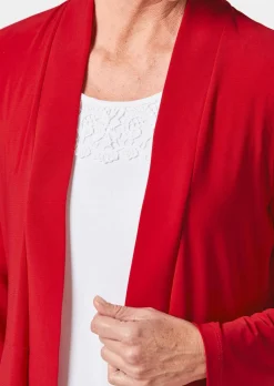 Veste longue en jersey