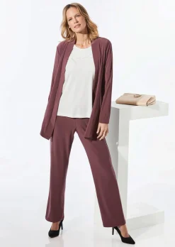 Veste longue en jersey