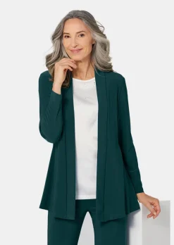 Veste longue en jersey