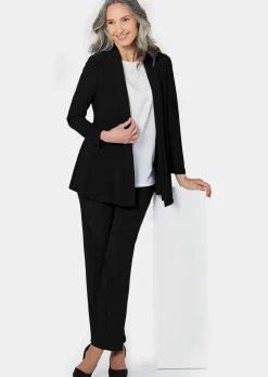 Veste longue en jersey