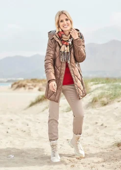 Veste longue matelassée doublée