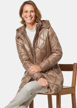 Veste longue matelassée doublée