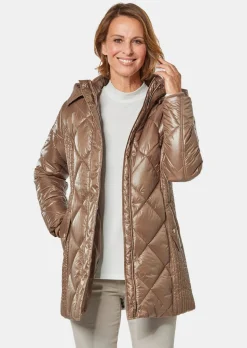 Veste longue matelassée doublée