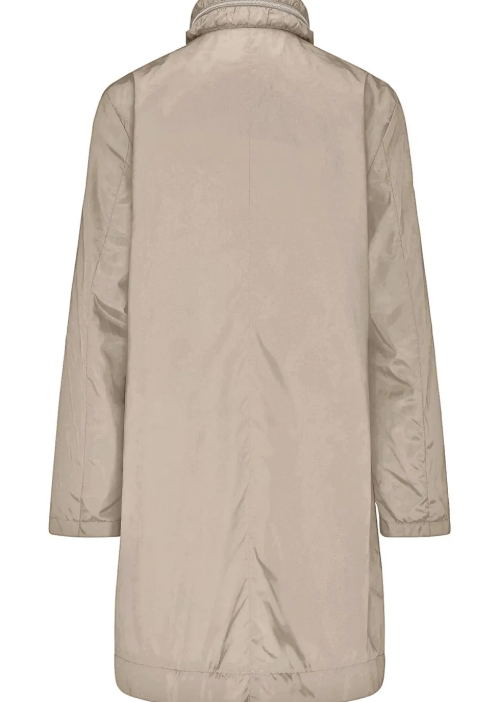 Veste longue ultra-légère avec capuche invisible