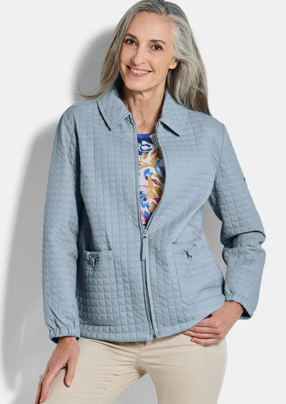 Veste matelassée au motif gaufré