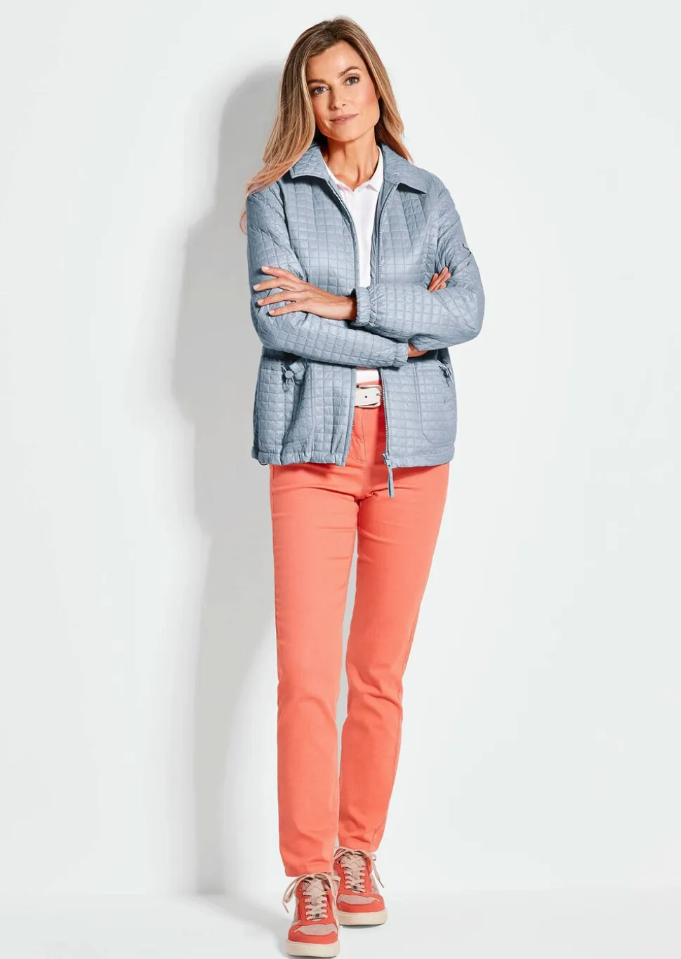 Veste matelassée au motif gaufré