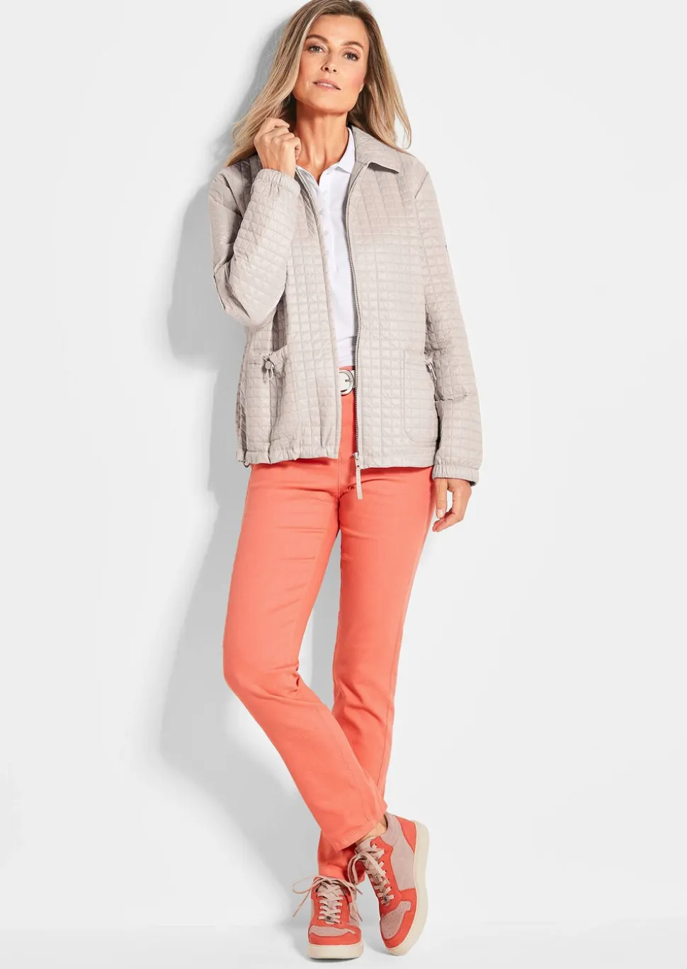 Veste matelassée au motif gaufré