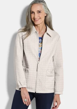 Veste matelassée au motif gaufré