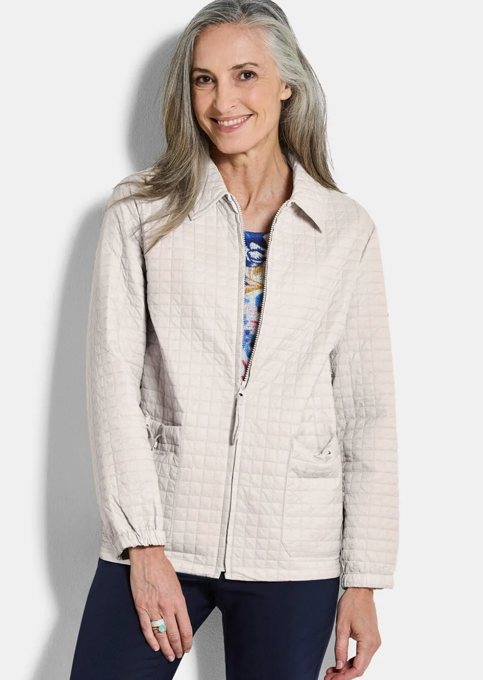 Veste matelassée au motif gaufré