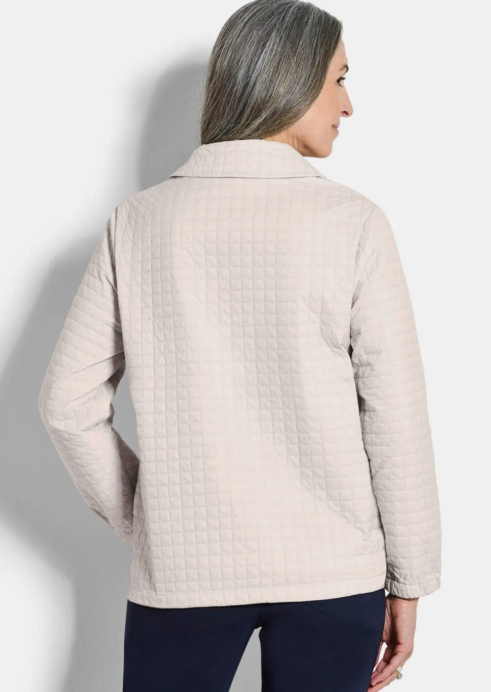 Veste matelassée au motif gaufré