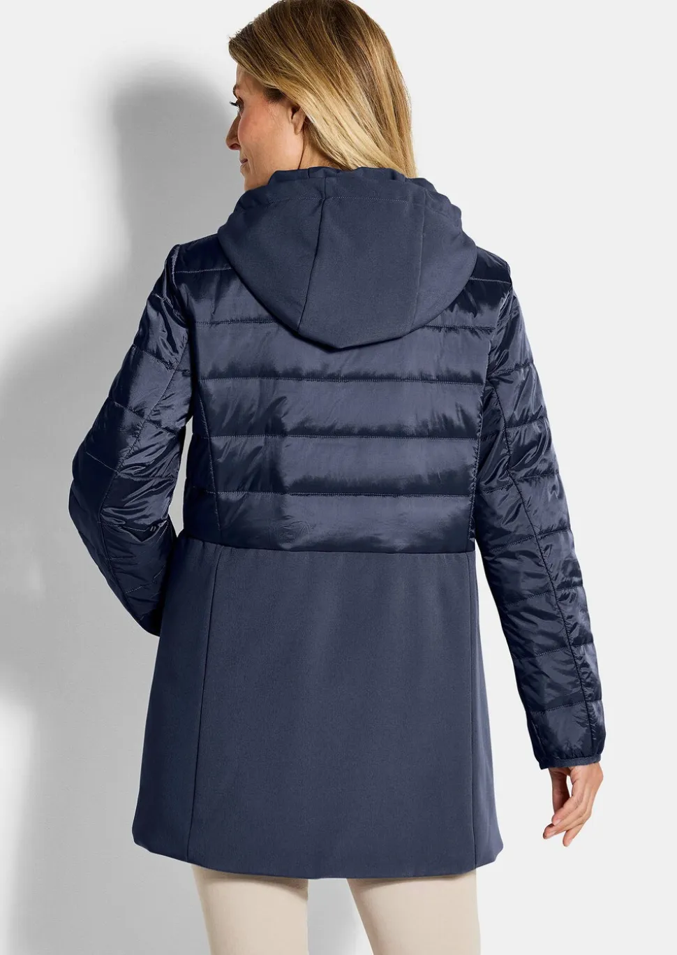 Veste matelassée avec empiècement en Softshell