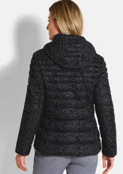 Veste matelassée avec imprimé animalier