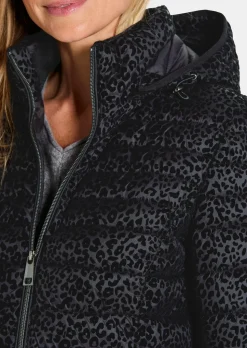 Veste matelassée avec imprimé animalier