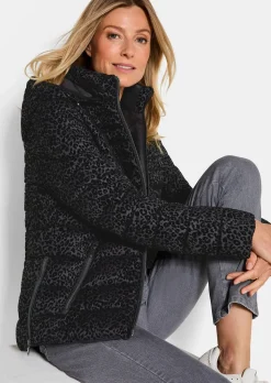 Veste matelassée avec imprimé animalier