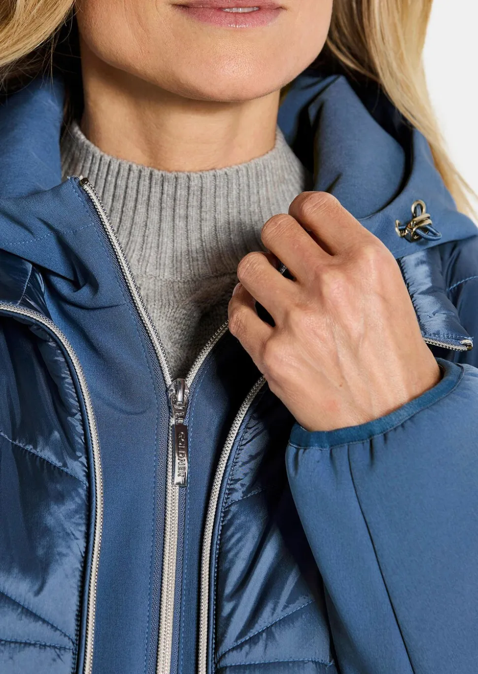 Veste matelassée avec manches en Softshell