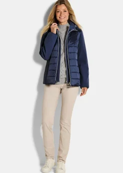 Veste matelassée avec manches en Softshell