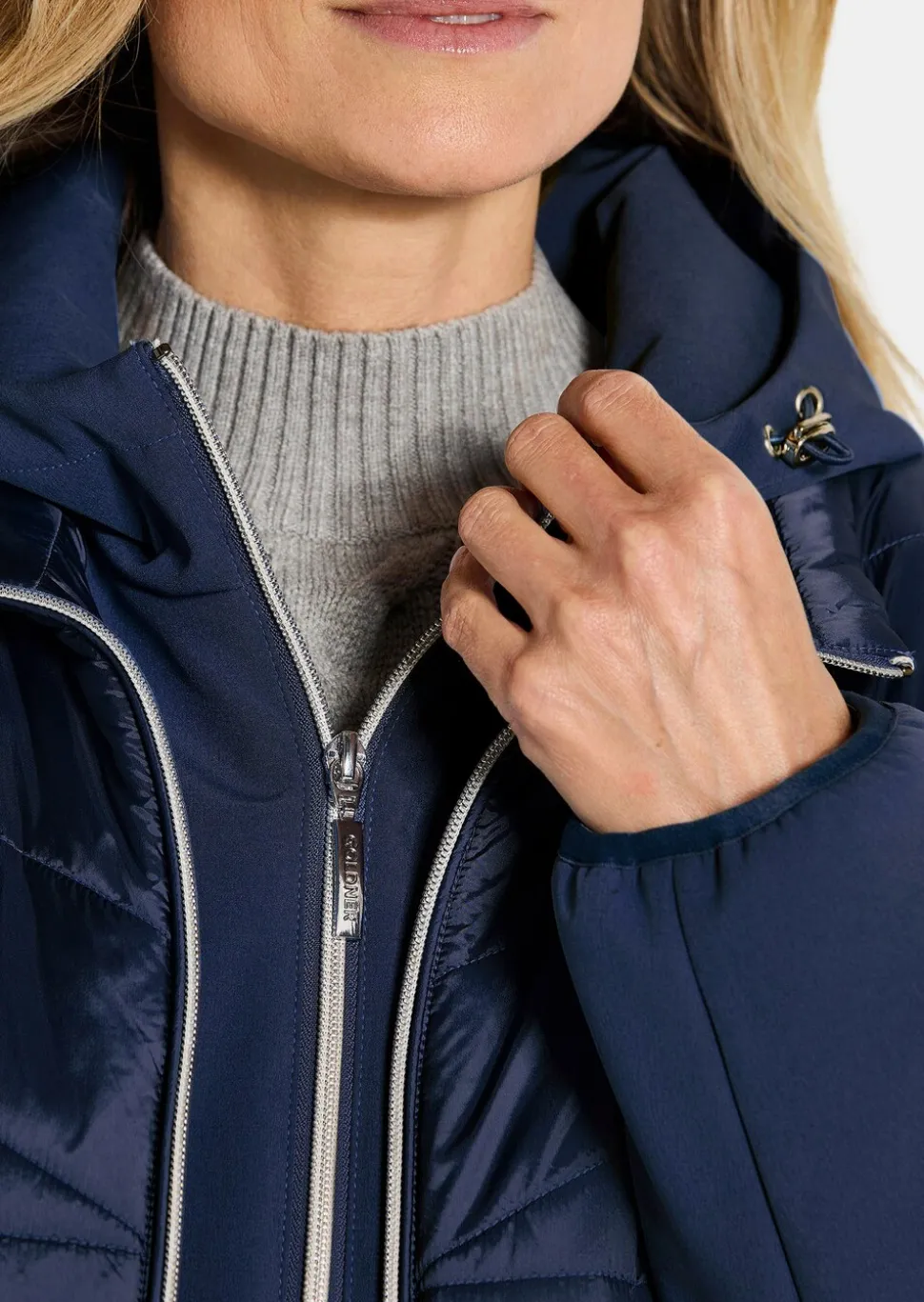 Veste matelassée avec manches en Softshell