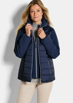 Veste matelassée avec manches en Softshell