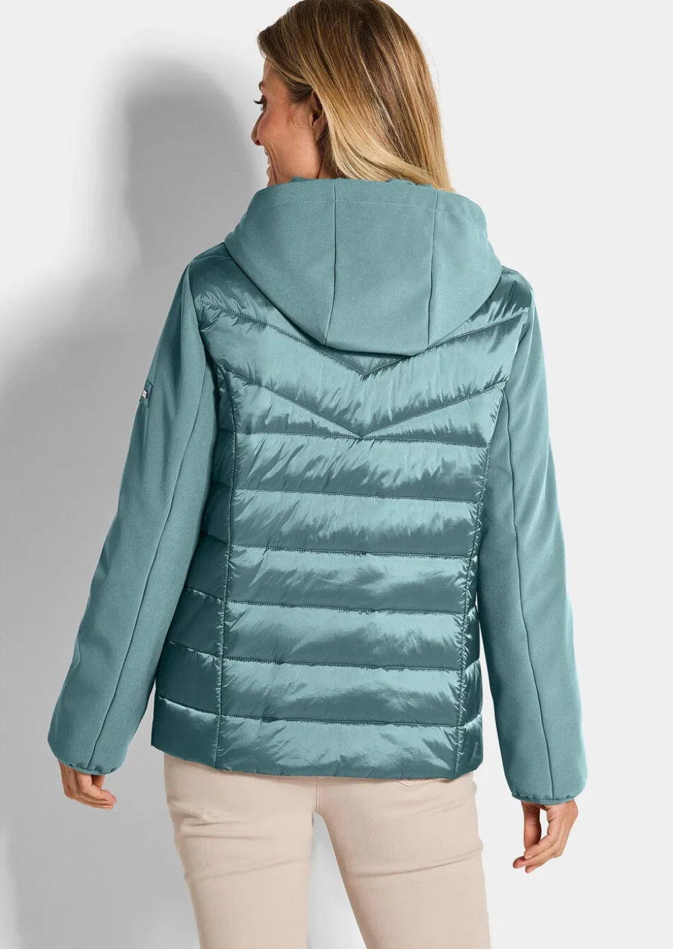 Veste matelassée avec manches en Softshell