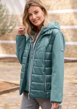 Veste matelassée avec manches en Softshell