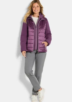 Veste matelassée avec manches en Softshell
