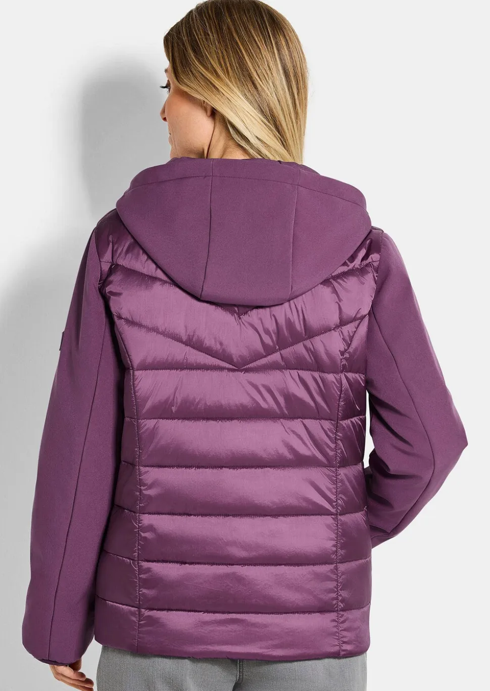 Veste matelassée avec manches en Softshell