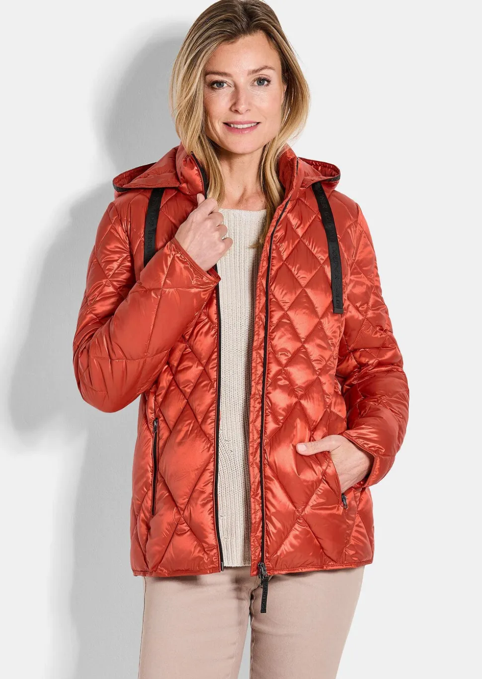 Veste matelassée avec motif à losanges