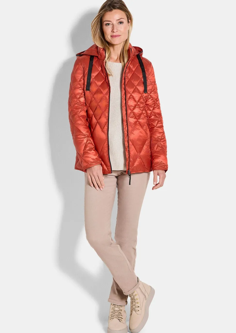 Veste matelassée avec motif à losanges