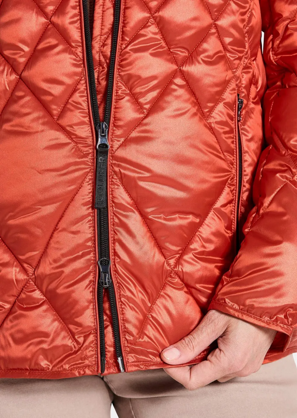 Veste matelassée avec motif à losanges