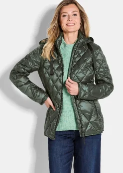 Veste matelassée avec motif à losanges