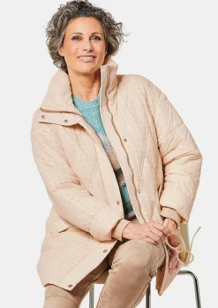 Veste matelassée à imprimé floqué