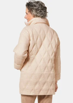 Veste matelassée à imprimé floqué
