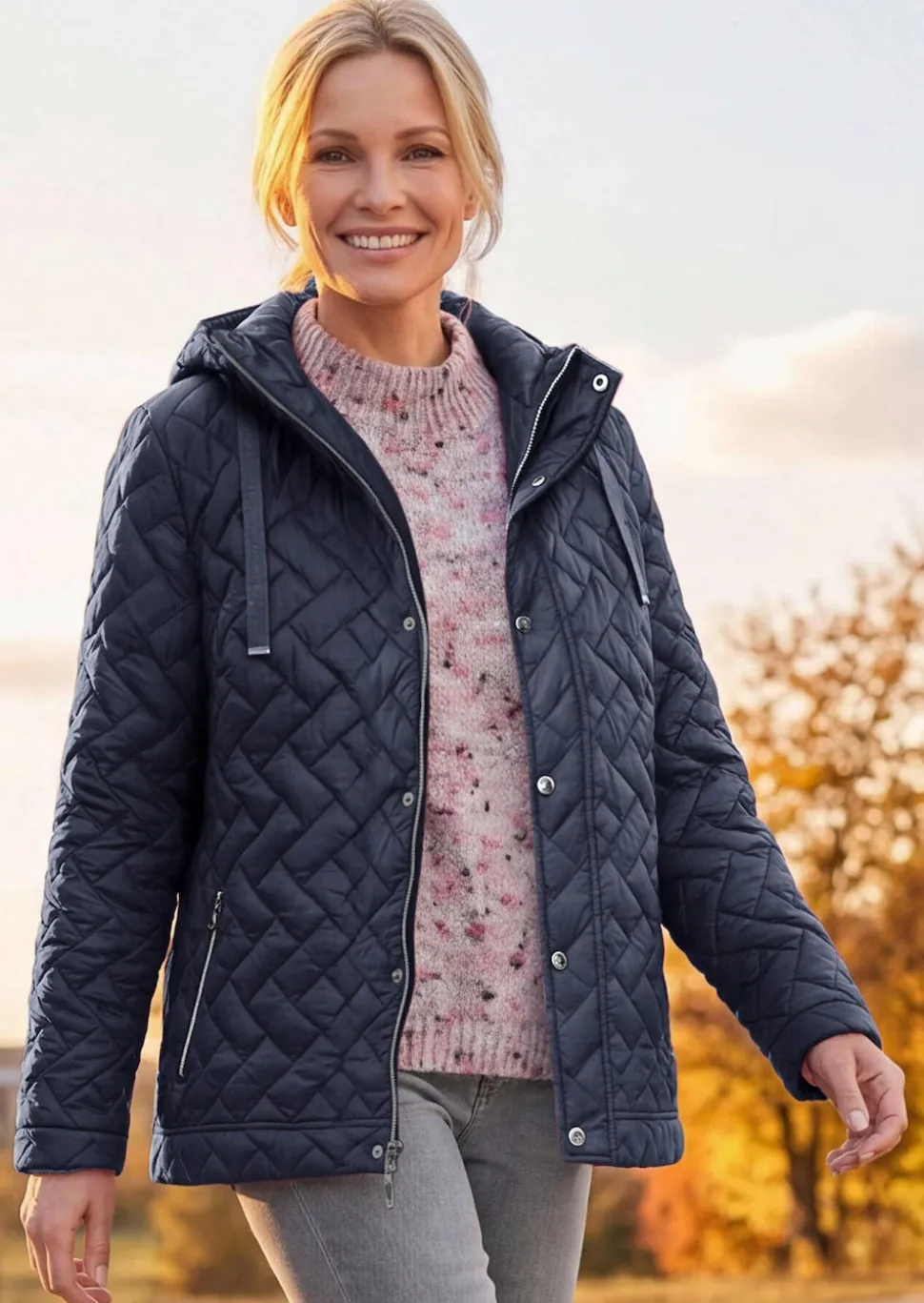 Veste matelassée légère avec capuche