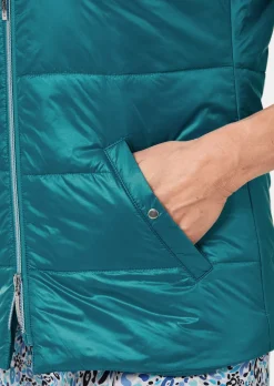 Veste matelassée légère avec col droit