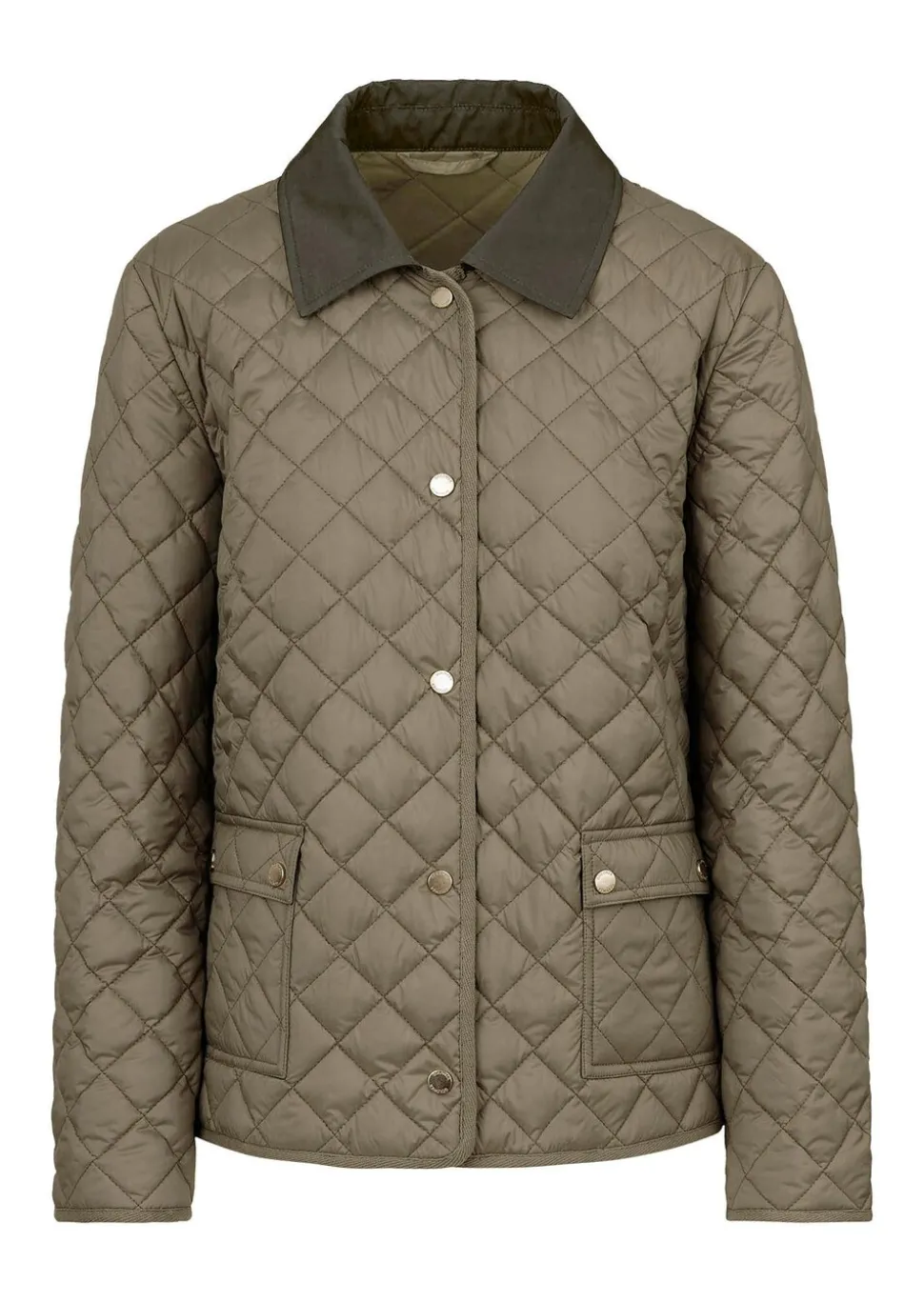 Veste matelassée légère avec col contrasté