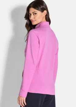 Veste sweat avec col montant