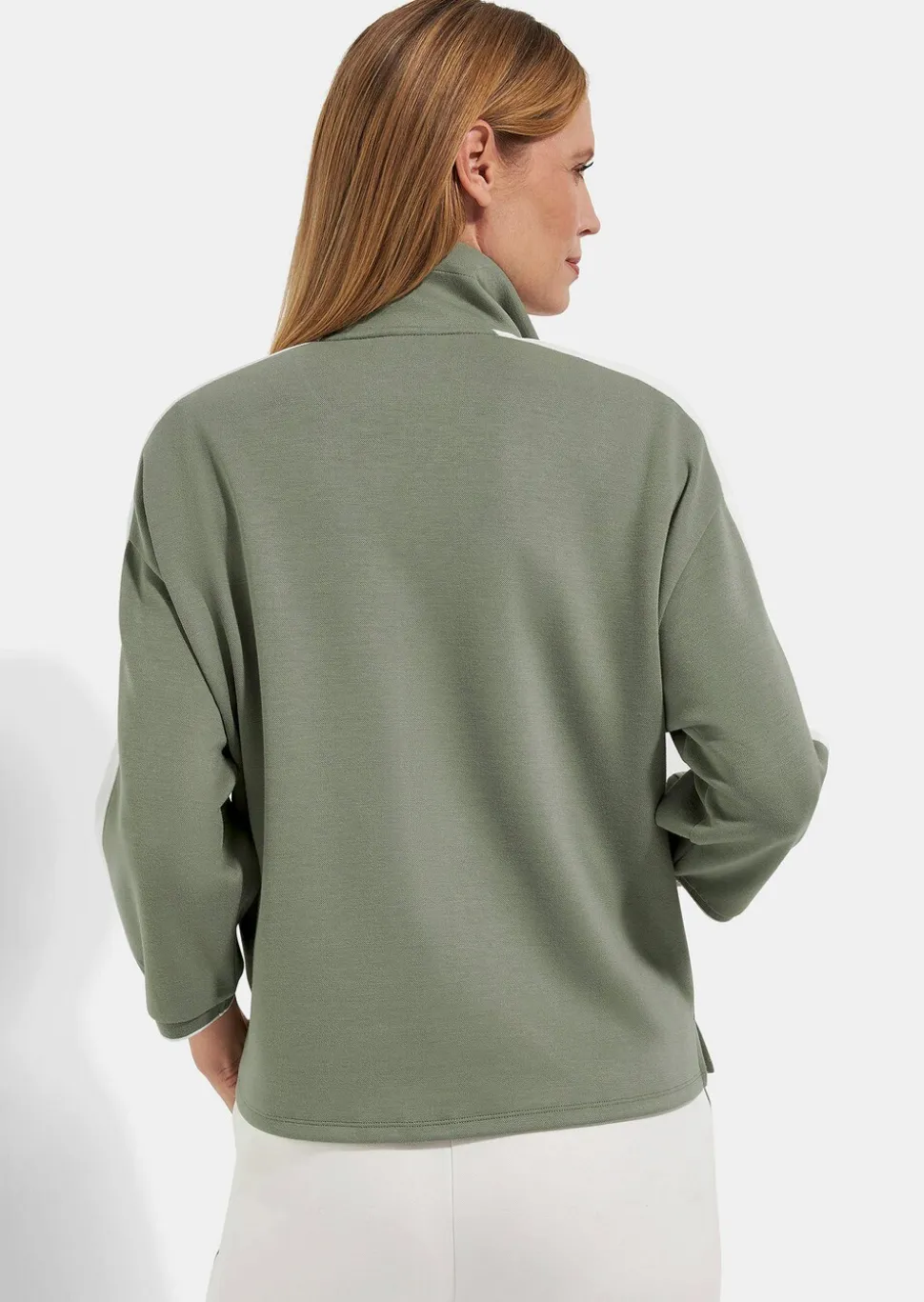 Veste sweat avec inscription sur les manches