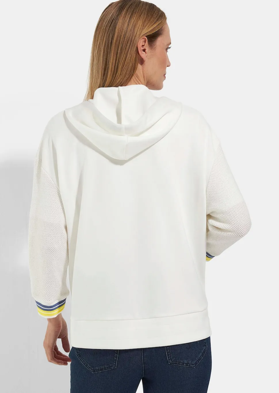 Veste sweat avec tricot et détails brillants