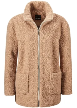 Veste teddy avec col montant