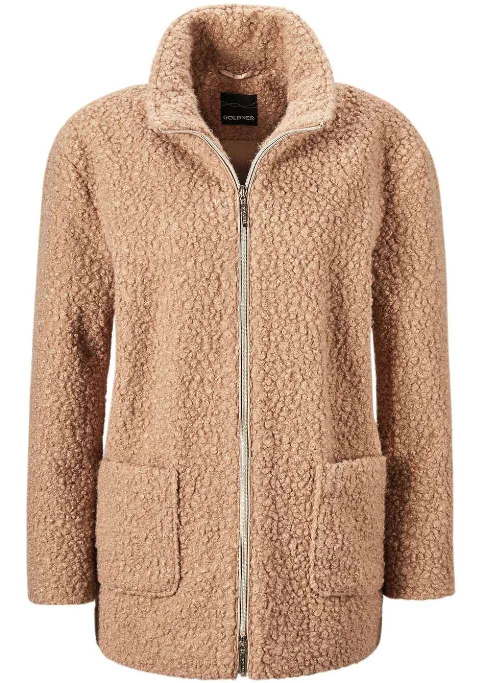 Veste teddy avec col montant