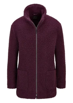 Veste teddy avec col montant