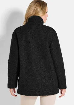 Veste teddy avec col montant