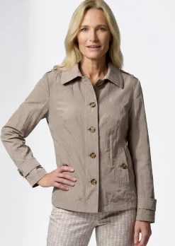 Veste trench, aspect froissé