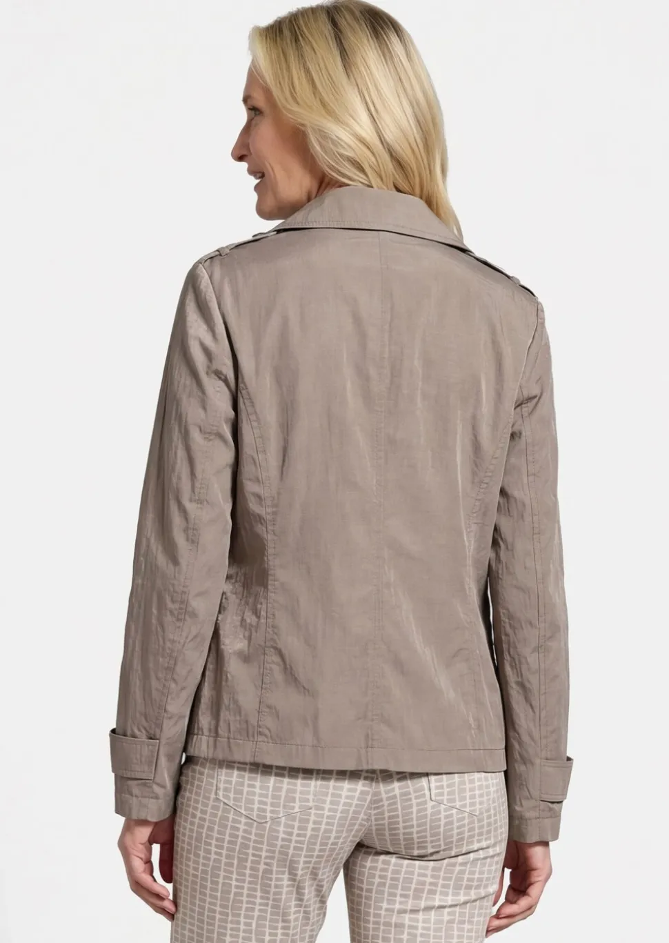 Veste trench, aspect froissé