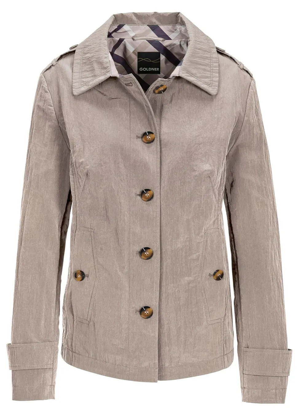 Veste trench, aspect froissé